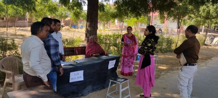 एसआईआरः उपखण्ड अधिकारी सुश्री कसाना ने स्कूलों और ओटीएस की हेल्पडेस्क का किया निरीक्षण