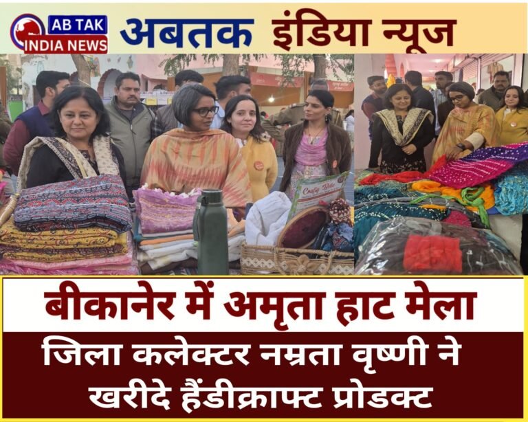 जिला कलेक्टर ने किया अमृता हाट मेले का अवलोकन, खरीदे हस्तनिर्मित उत्पाद